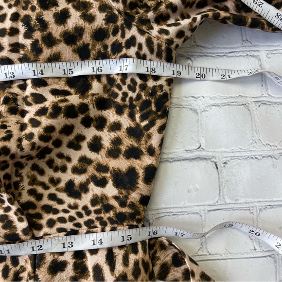 Calvin Klein animal print button down Midi Dress with belt fit & flare size 6 - Picture 12 of 16